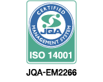 ISO14001登録証